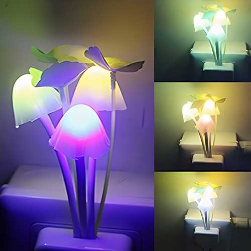 Mushroom Lamp Automatic Sensor Light Multi-Color Changing Best Night Avatar LED Bulbs