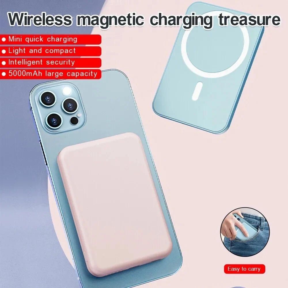 Wireless Magnetic Power Bank for iPhone 12 and above.